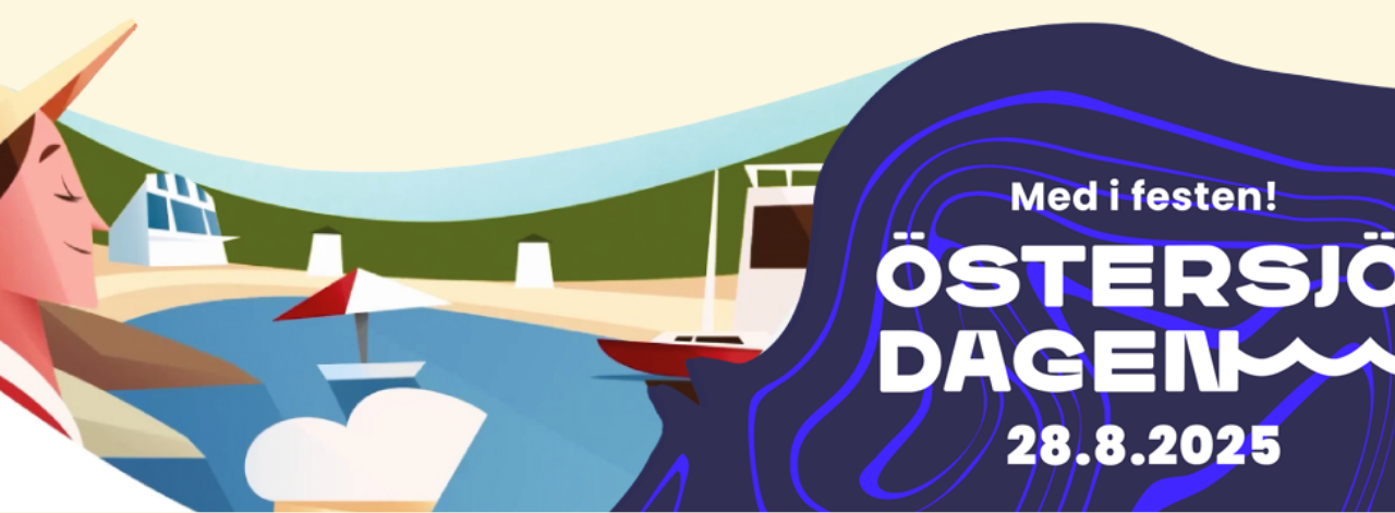 Illustration av en man, hav och strand samt Östersjödagens logo.