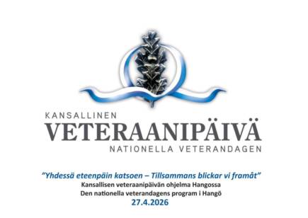 Teksti Kansallinen veteraanipäivä Nationella veterandagen