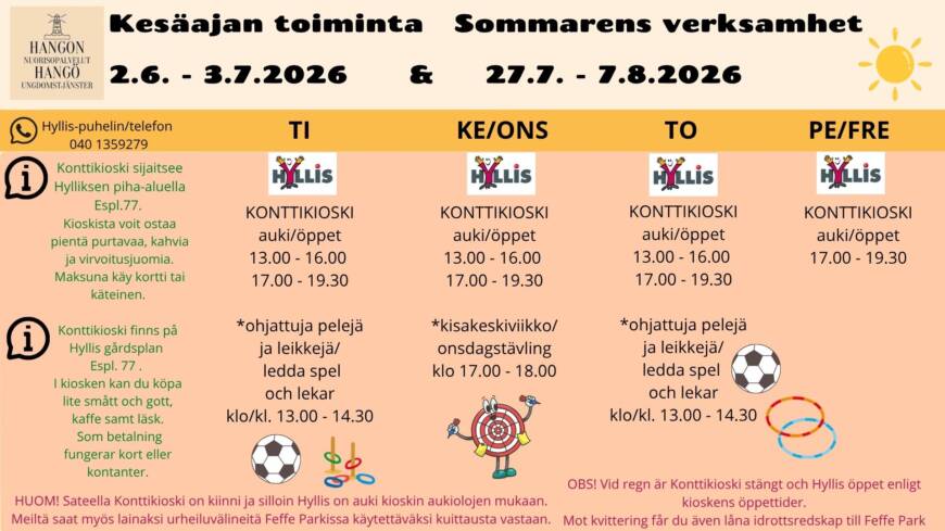 Kesäajan toiminta