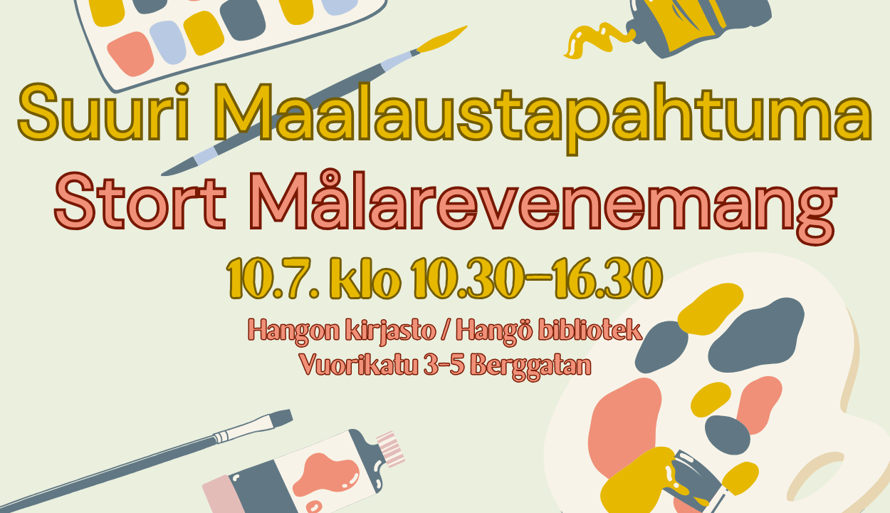 Maalaustapahtuman mainos