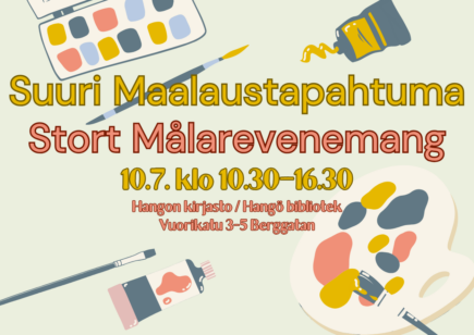 Maalaustapahtuman mainos