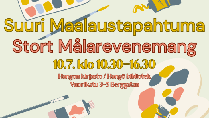 Maalaustapahtuman mainos