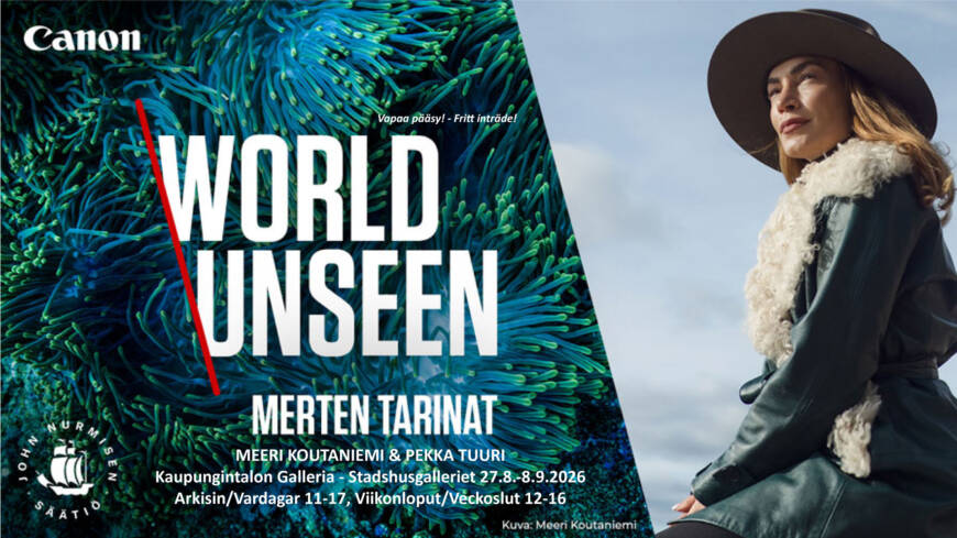 World unseen näyttelyjuliste